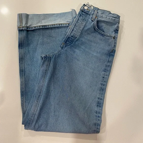 AGOLDE Dame High Rise Wide Leg in Showdown Jeans